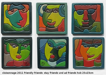 ad+stay friends- 6 verschiedene cloisonnagen- verkauft